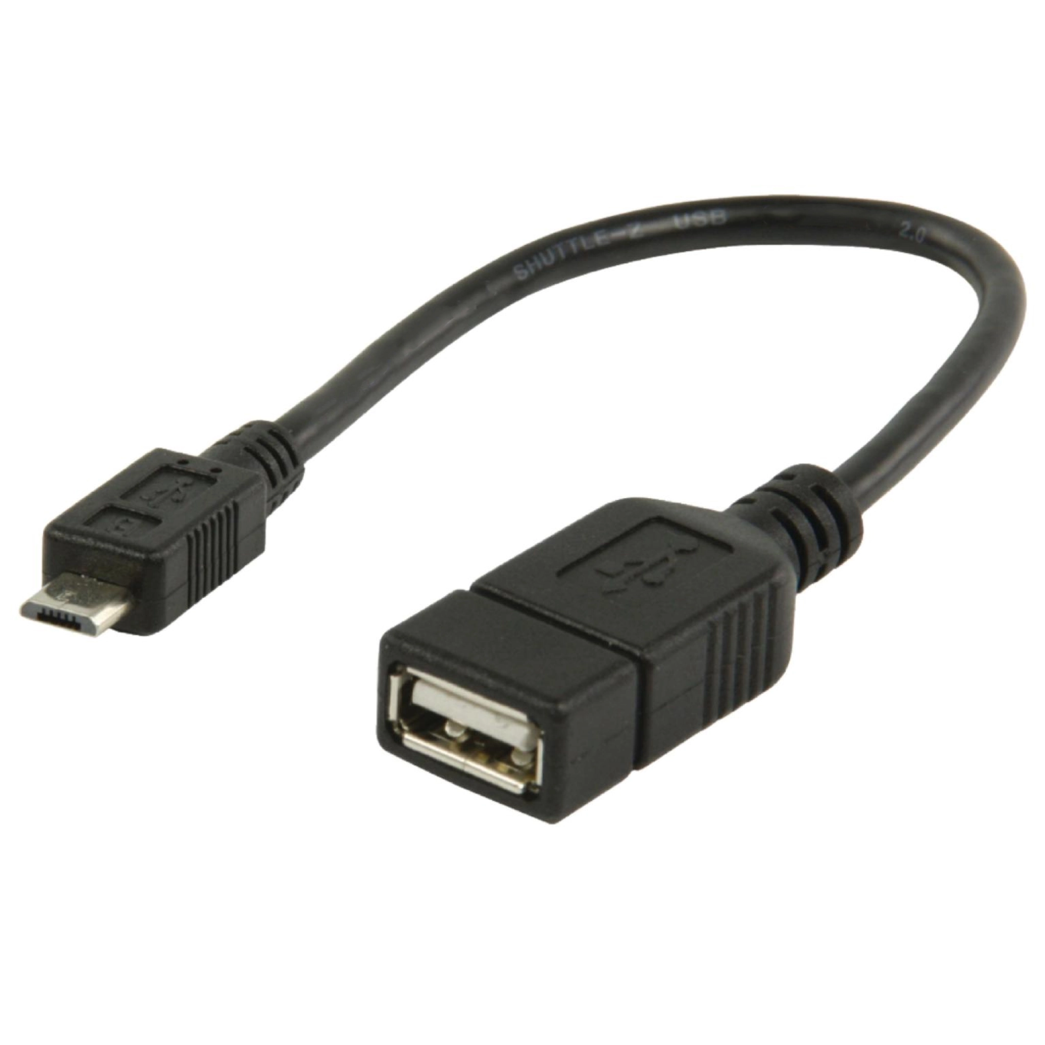 Sinox One Micro OTG Adaptor. 0.1m. Black