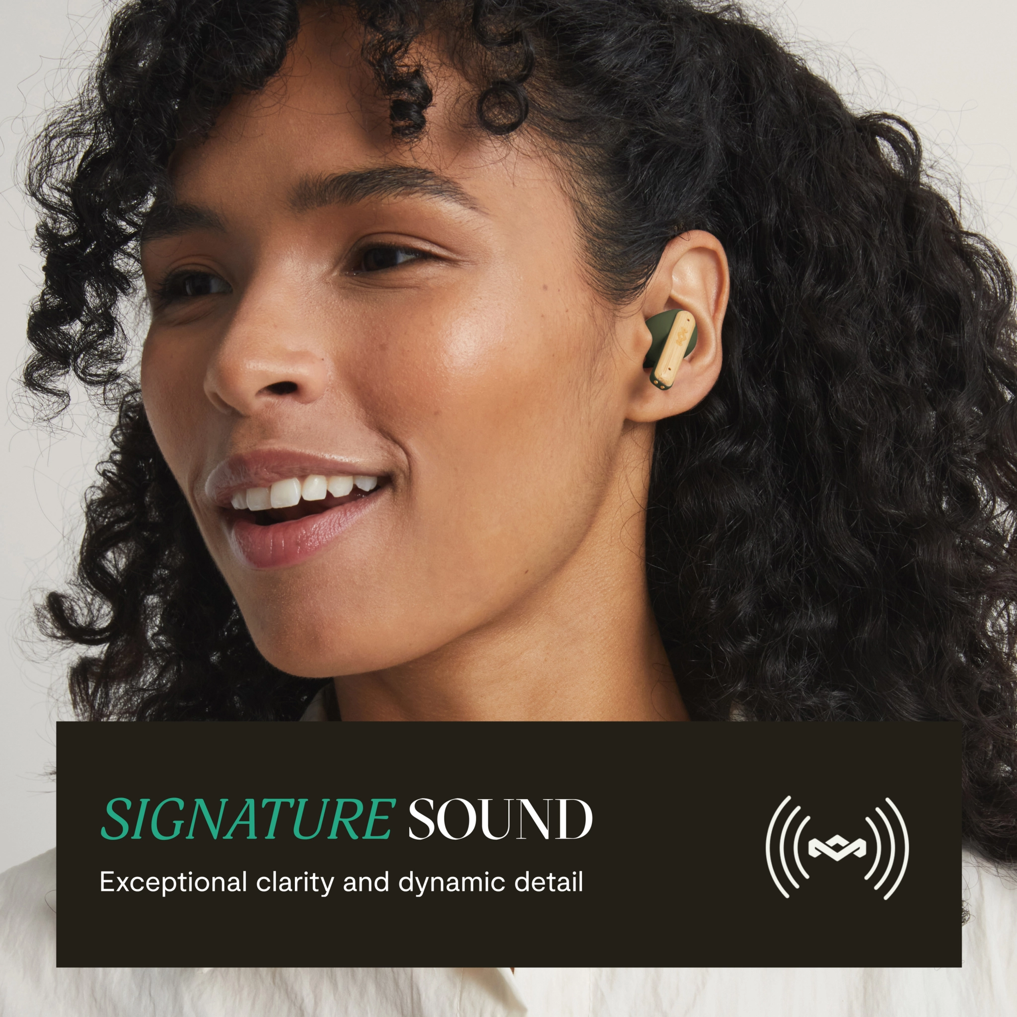 Marley Little Bird True Wireless Earbuds. Grønne