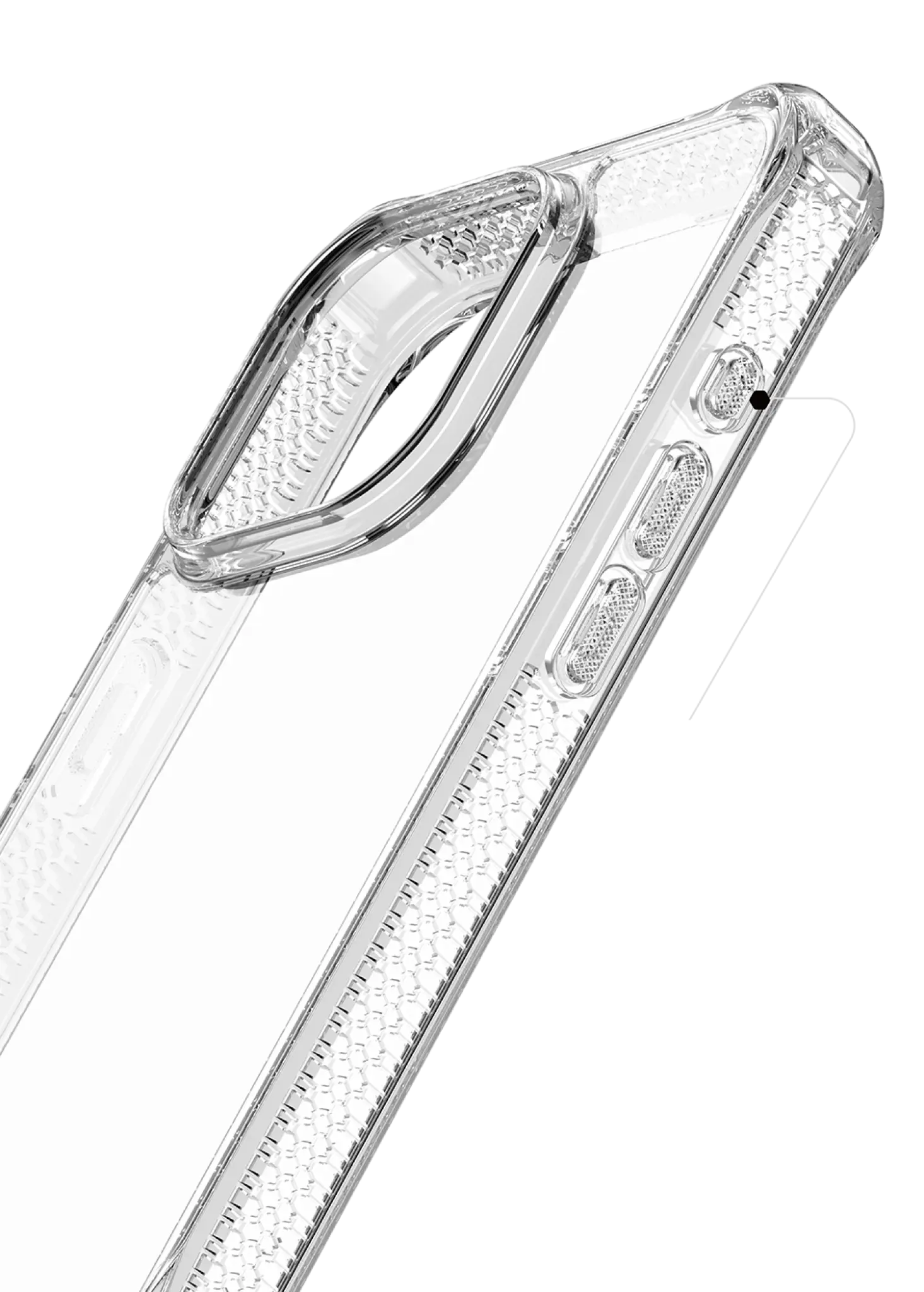 ITSKINS HYBRID MAGSAFE CLEAR-deksel for iPhone 16 Pro®. Gjennomsiktig
