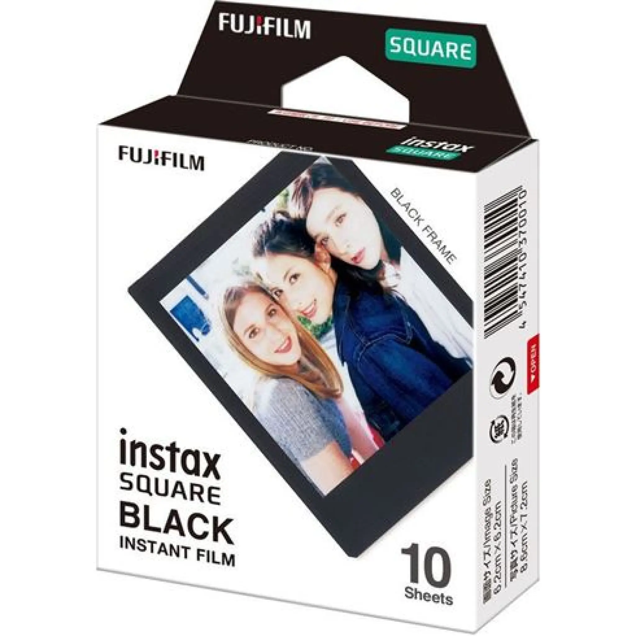 INSTAX Square Film. 10 bilder. Svart ramme