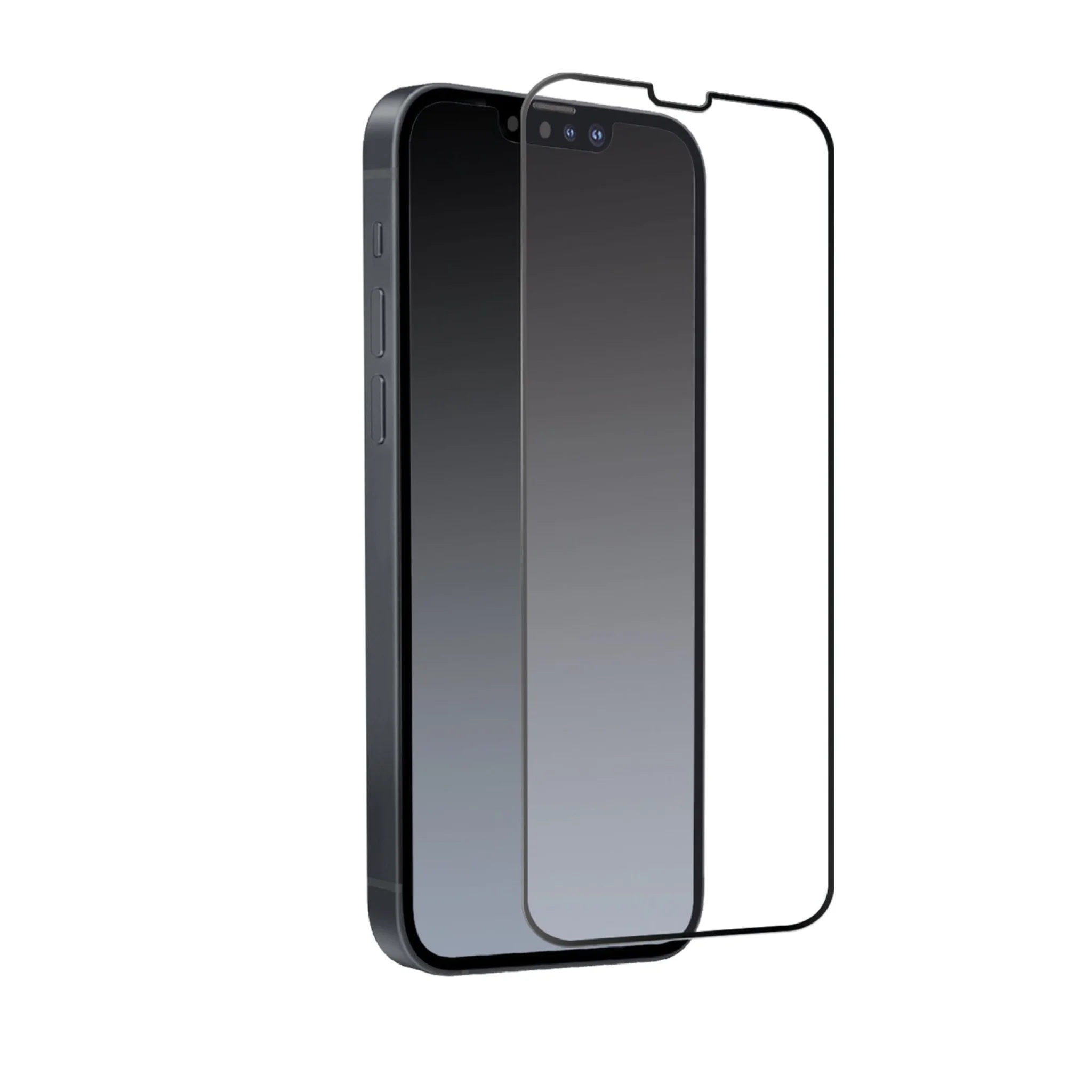 SBS Full Cover Glass Screen Protector for iPhone 14 / 13 / 13 Pro®. Black edges