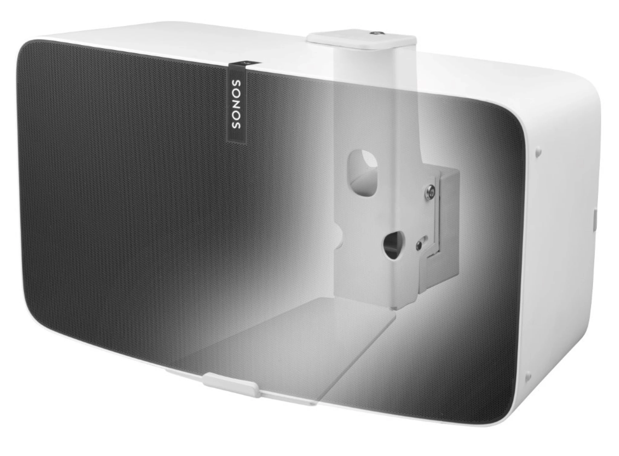 Cavus Wall Mount for Sonos® Five/Play:5. Horizontal. White