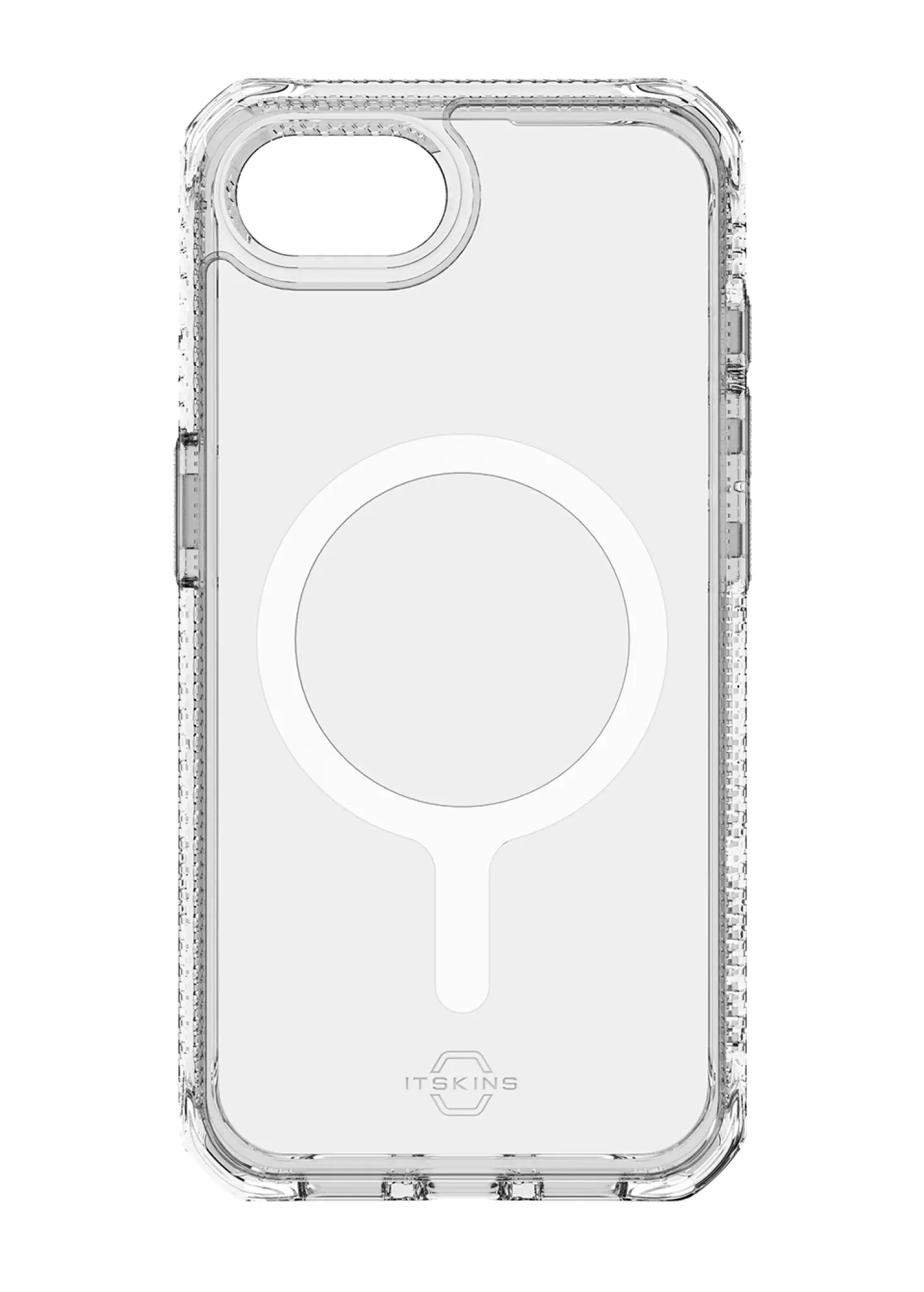 ITSKINS HYBRID MAGSAFE CLEAR-deksel for iPhone 16e®. Gjennomsiktig