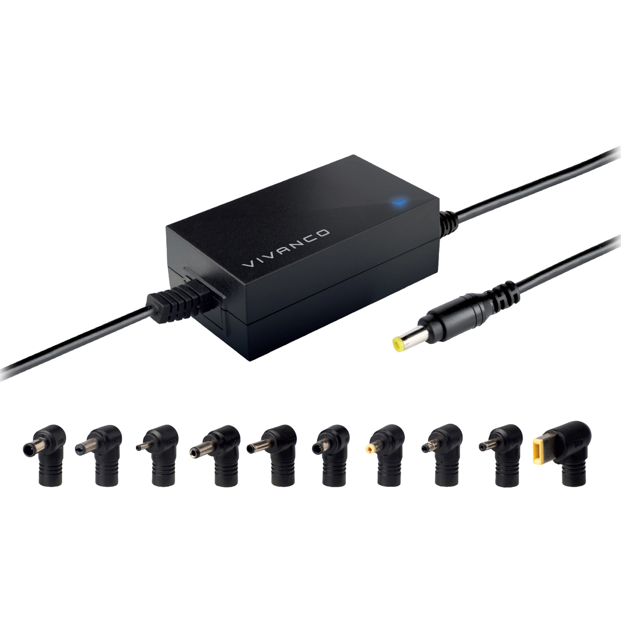 Vivanco Universal strømforsyning med bryter for bærbare datamaskiner og netbooks, 45 Watt