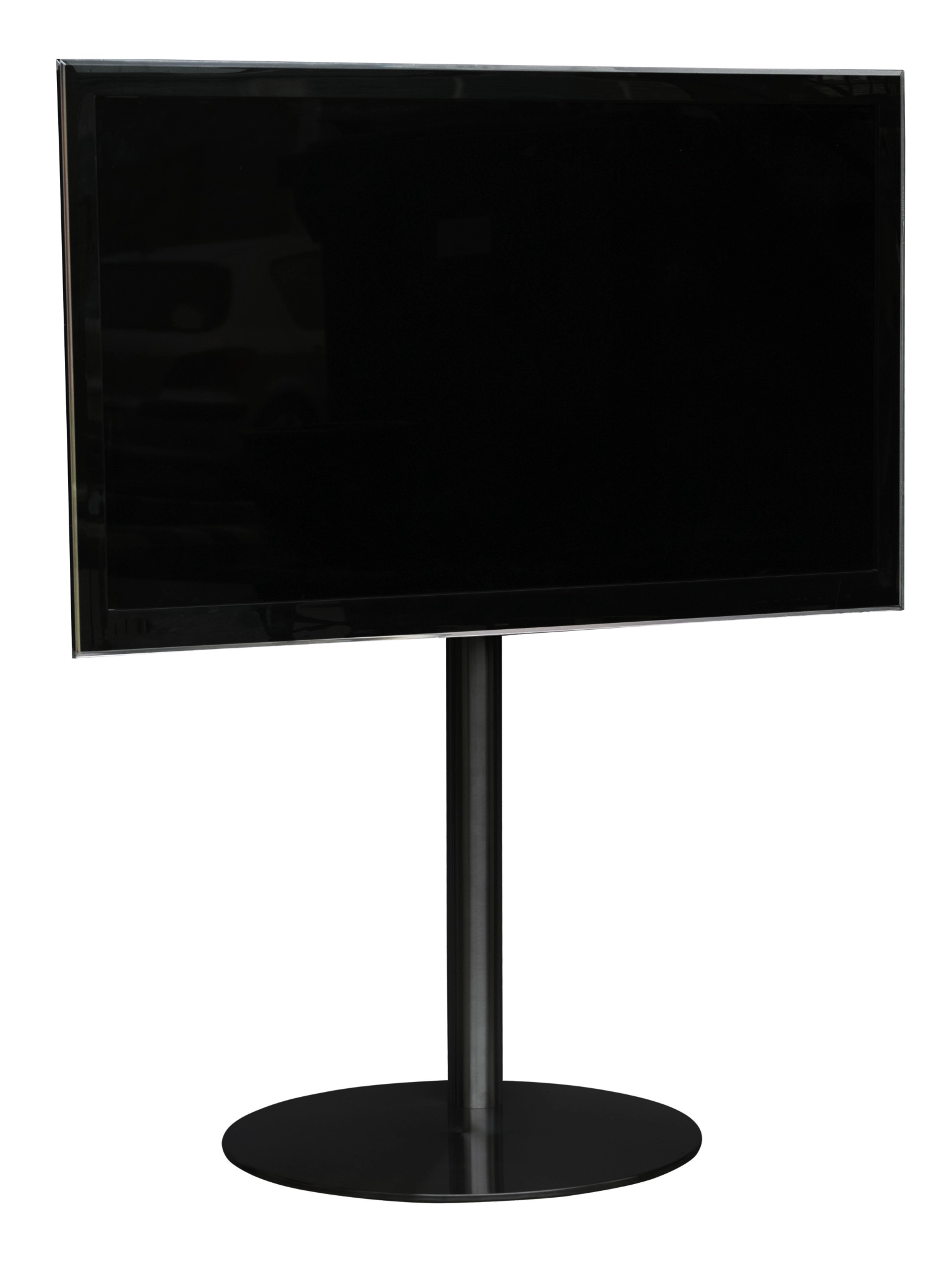 Sinox StandView TV Floor Mount with rotatable top. 26"-65". Matte black