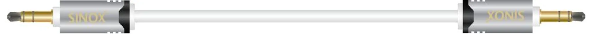 Sinox SHD Mini Jack Cable. 0.75m. White