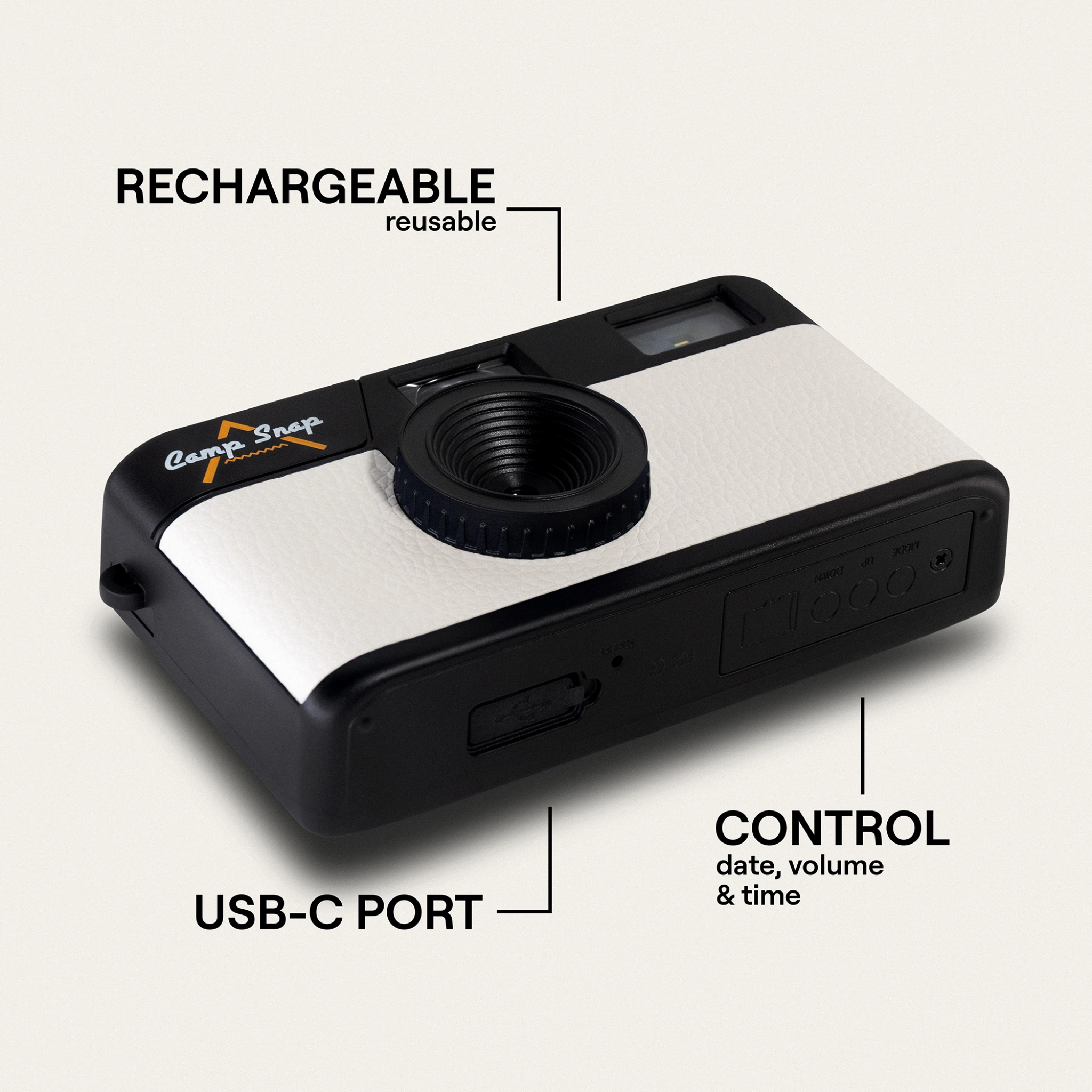 Camp Snap Camera. Artic White