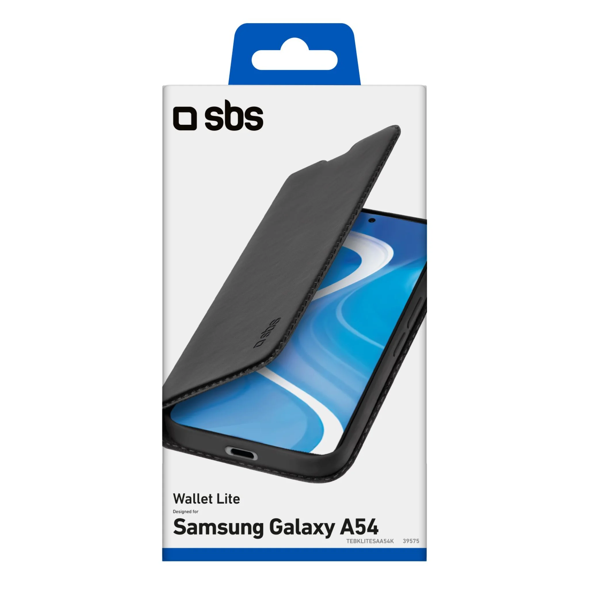 SBS Book Wallet Lite Case for Samsung Galaxy A54®. Black