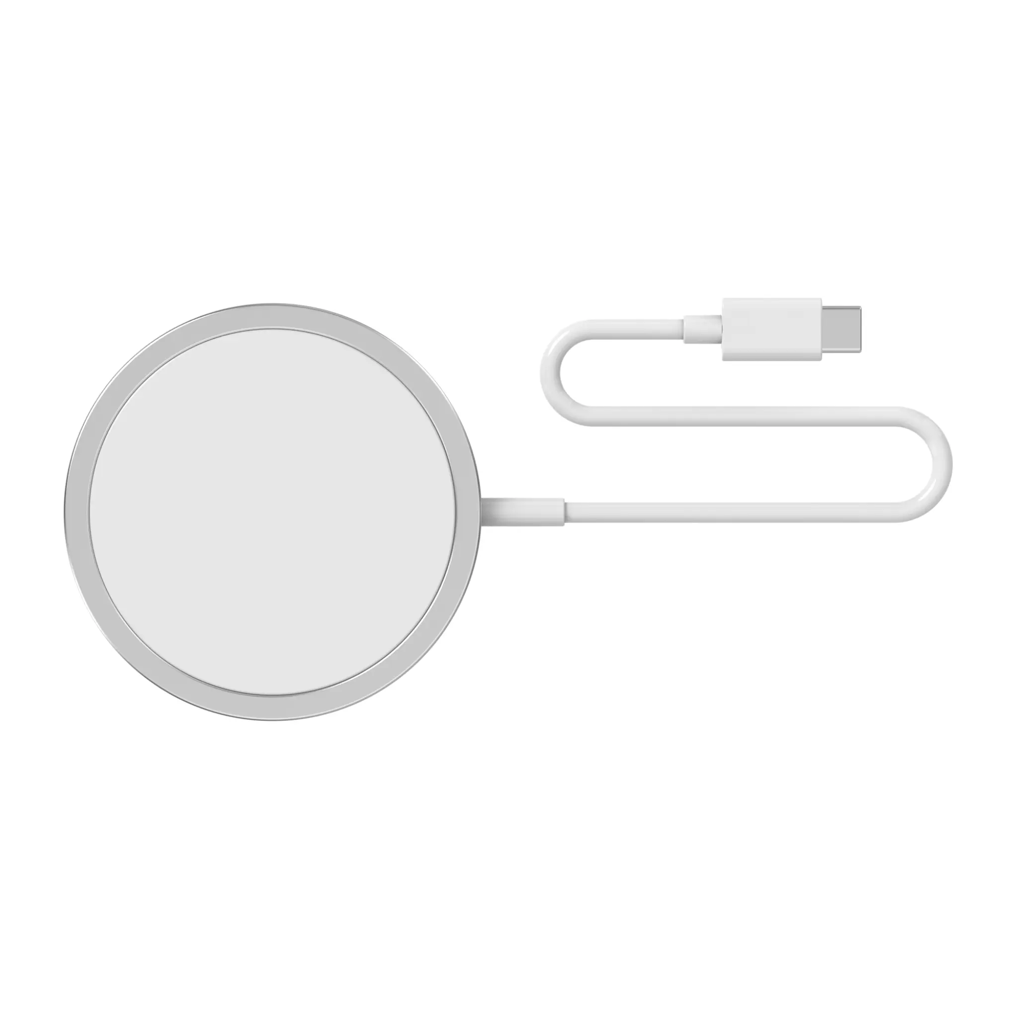 Sinox PRO magnetisk trådløs lader 15W. 1m. Hvit