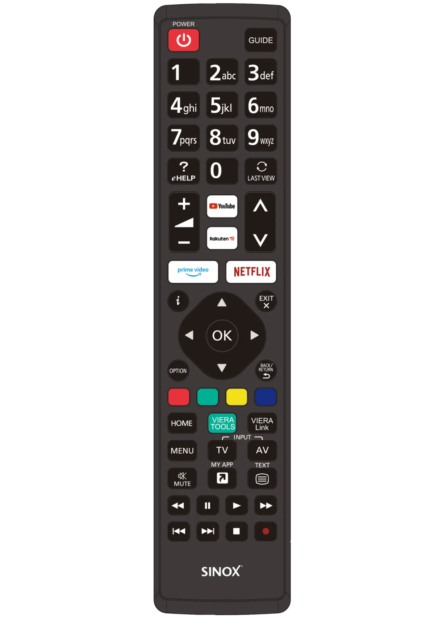Sinox Remote Control for Panasonic