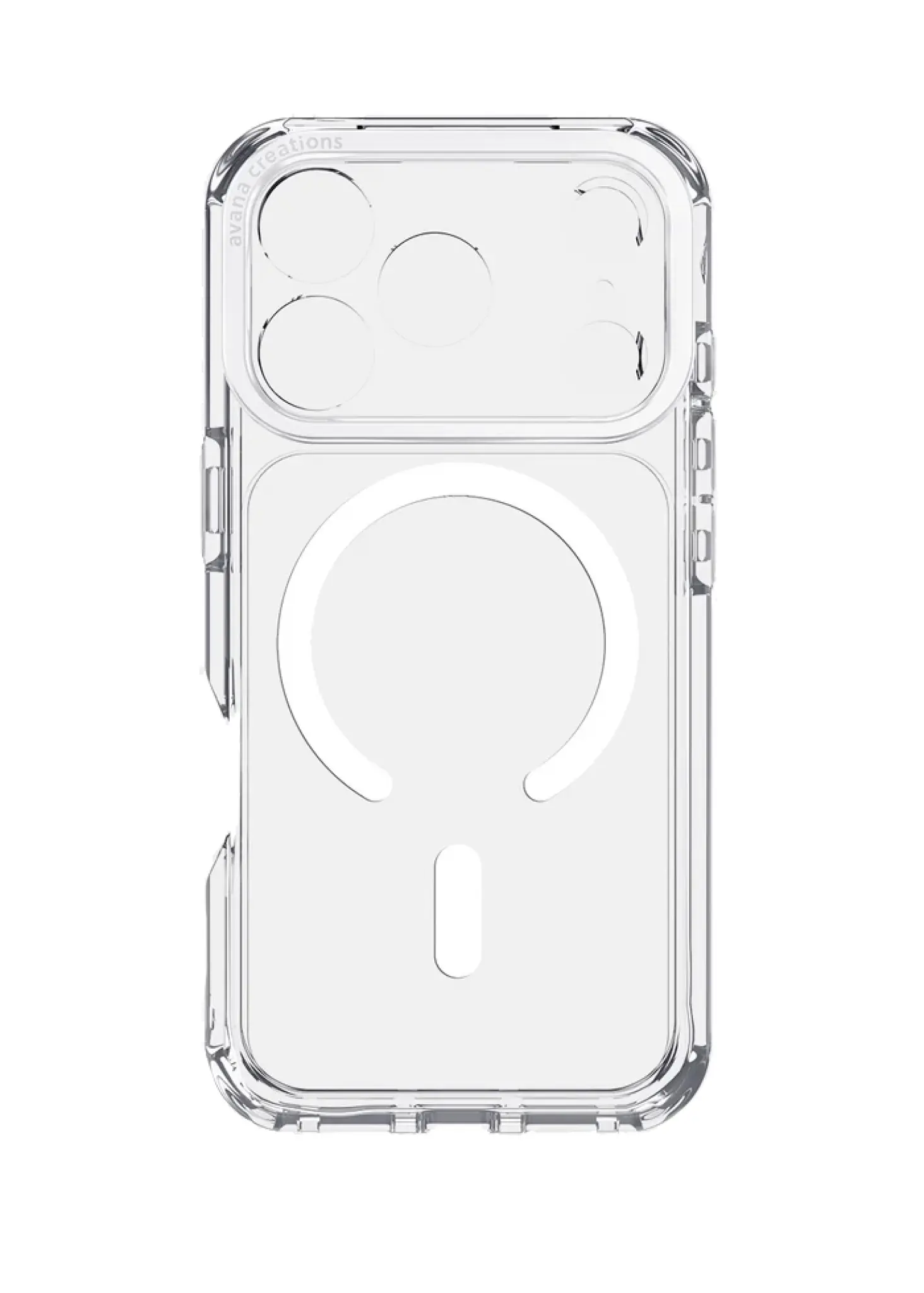 AVANA Ice med MagSafe til iPhone 17/18 Pro. Gjennomsiktig