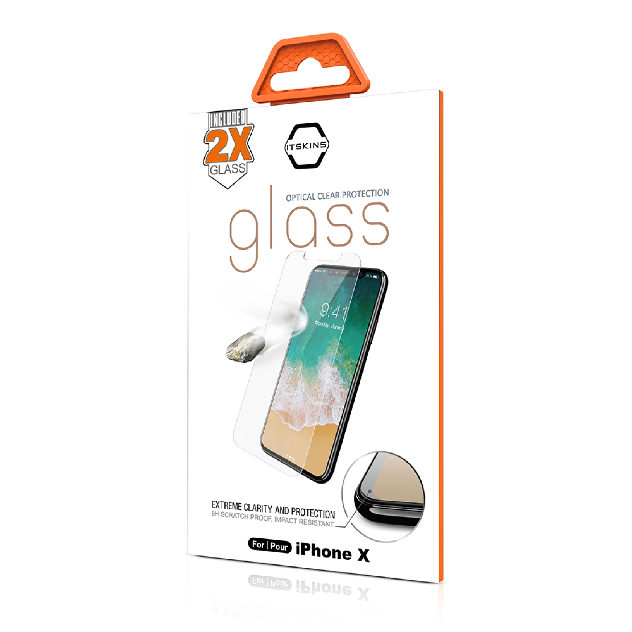 ITSKINS 2 IN 1 GLASS KIT for iPhone XS / X®