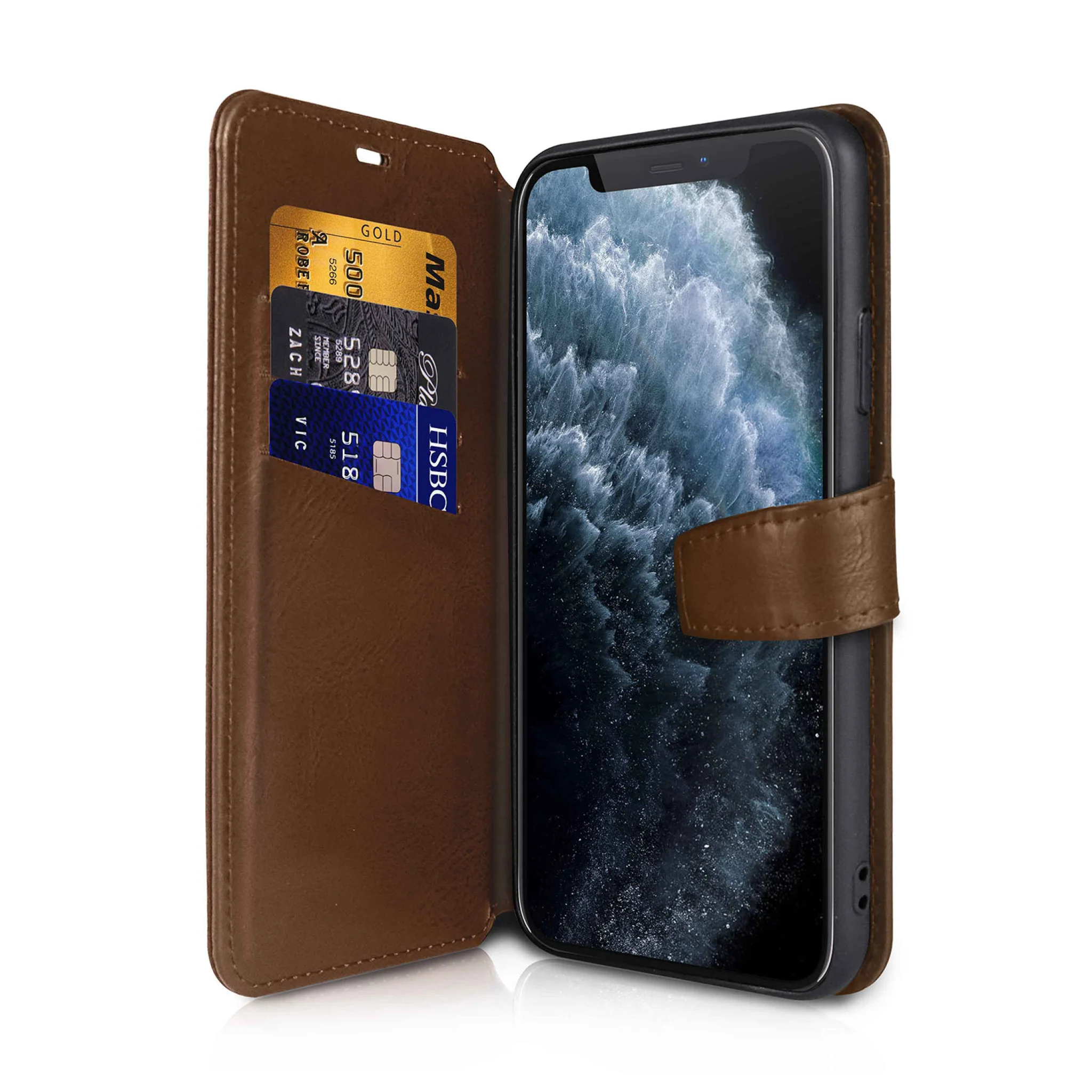 ITSKINS BOOK cover for iPhone 8 / 7 / 6s / 6®. Brown