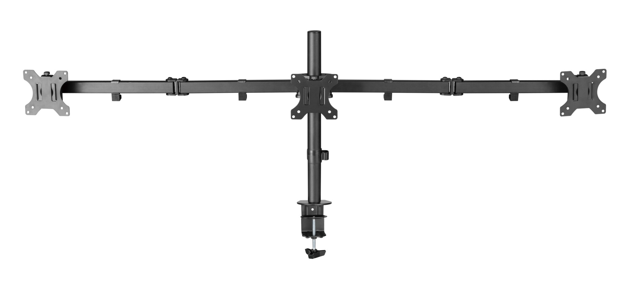 Sinox Office Tripple Monitor Desk Mount. Opp til 27". Svart