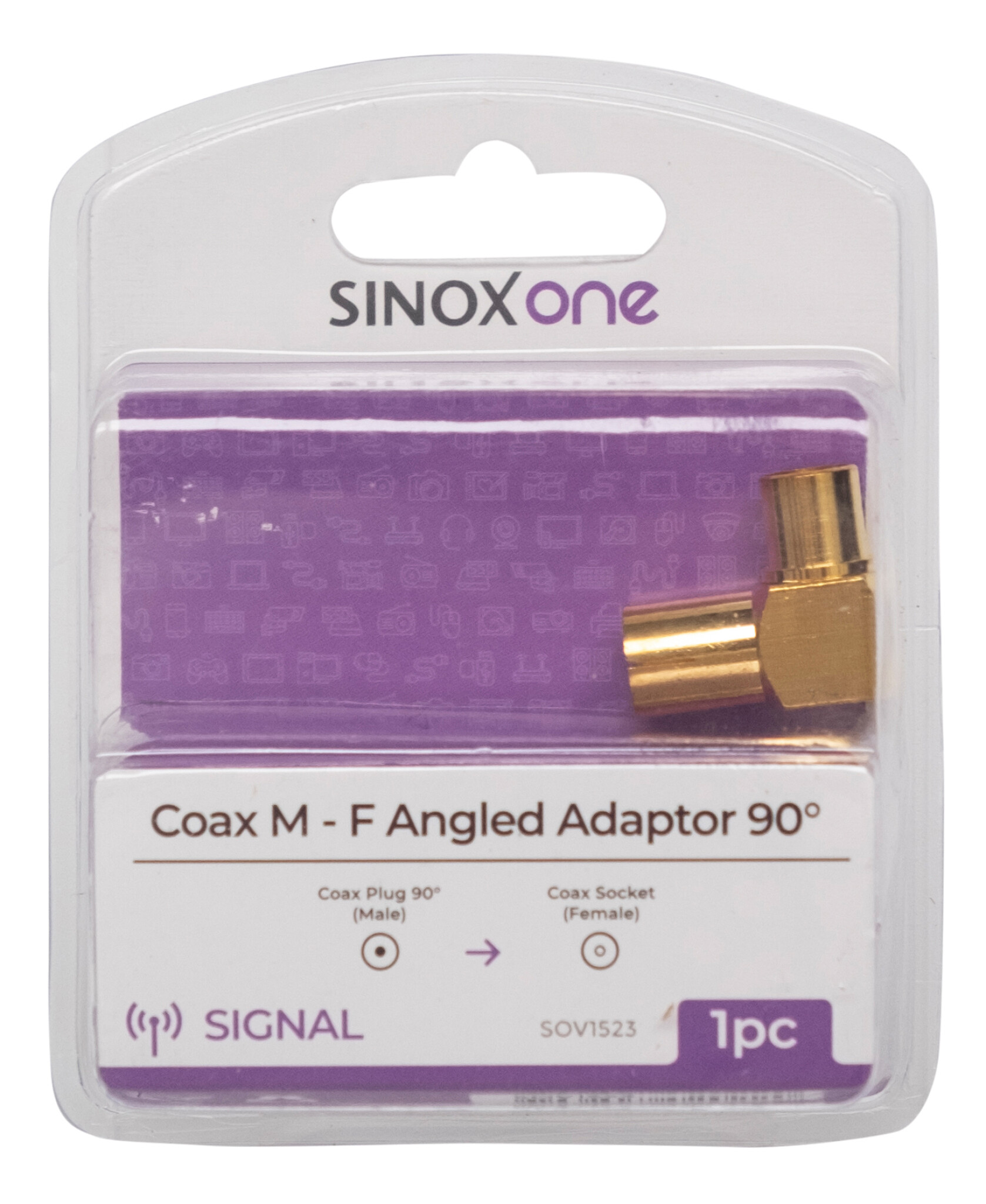 Sinox 90° adapter for antenne