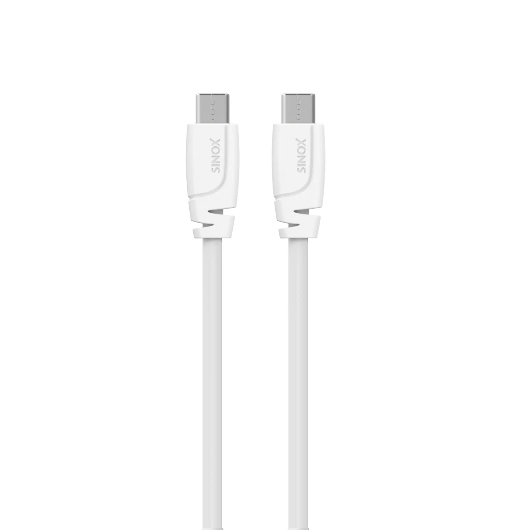 Sinox USB C 2.0-kabel. 1m. Hvit