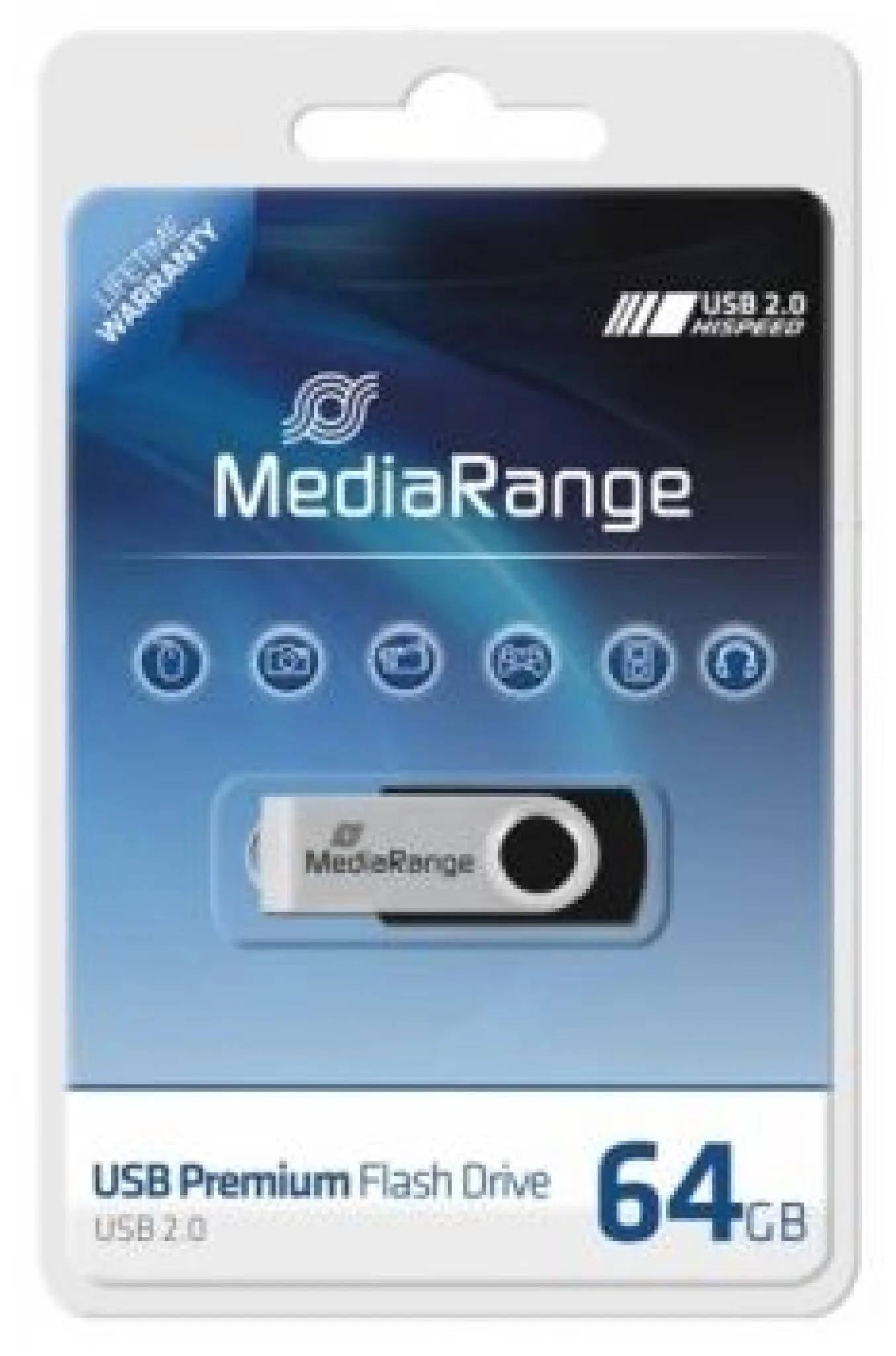 MediaRange USB 2.0 Premium Flash Drive 64GB
