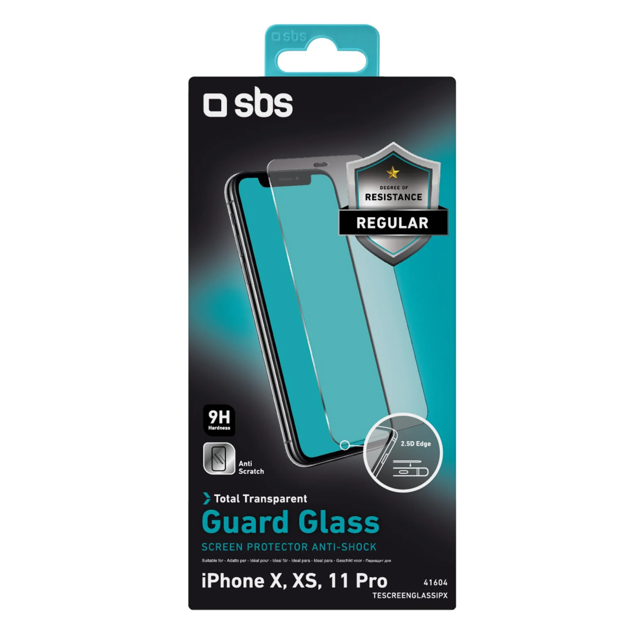 SBS Glass Screen Protector for iPhone 11 Pro / XS / X®