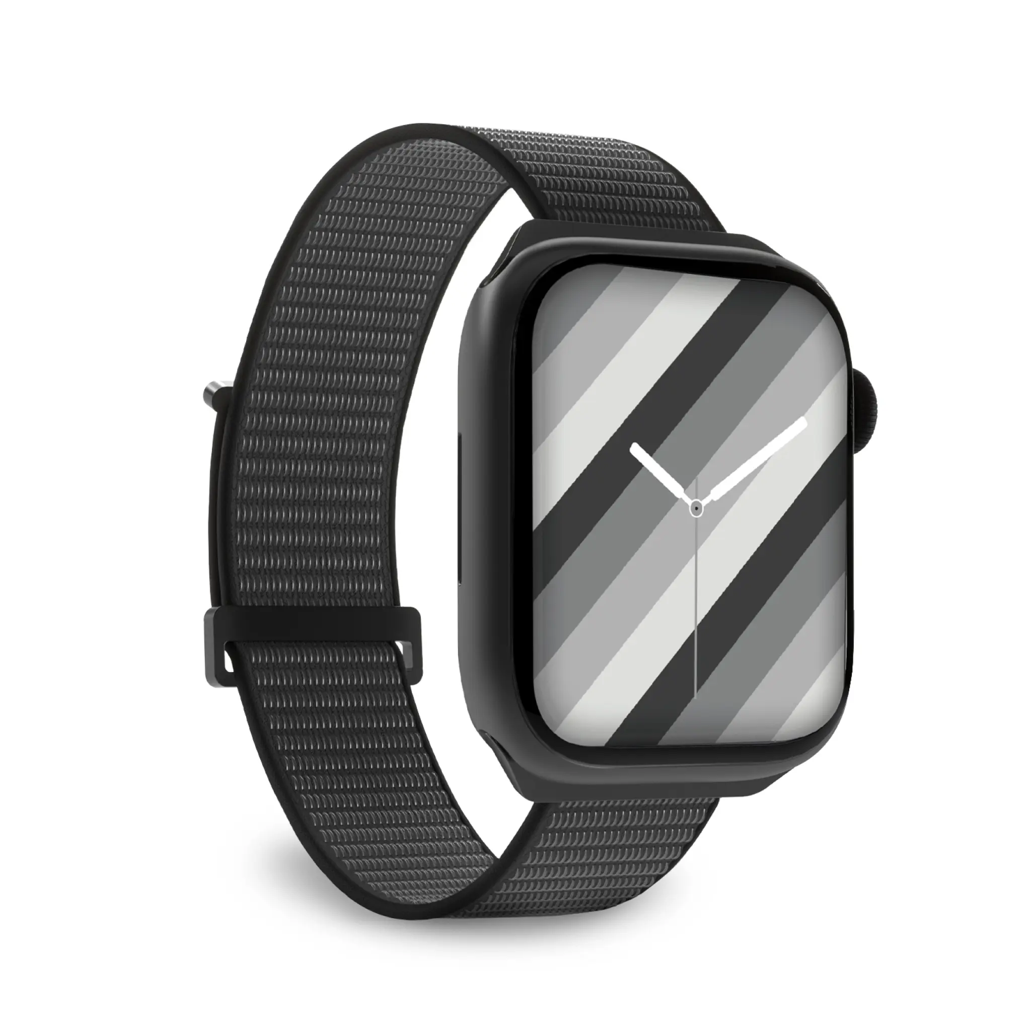 SBS Nylon Band for Apple Watch 42/44/45/49mm. Black