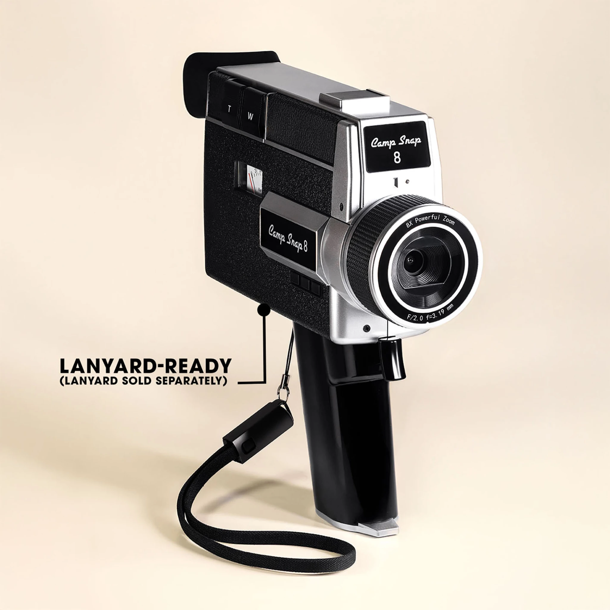 Camp Snap CS-8 digitalt videokamera. Svart