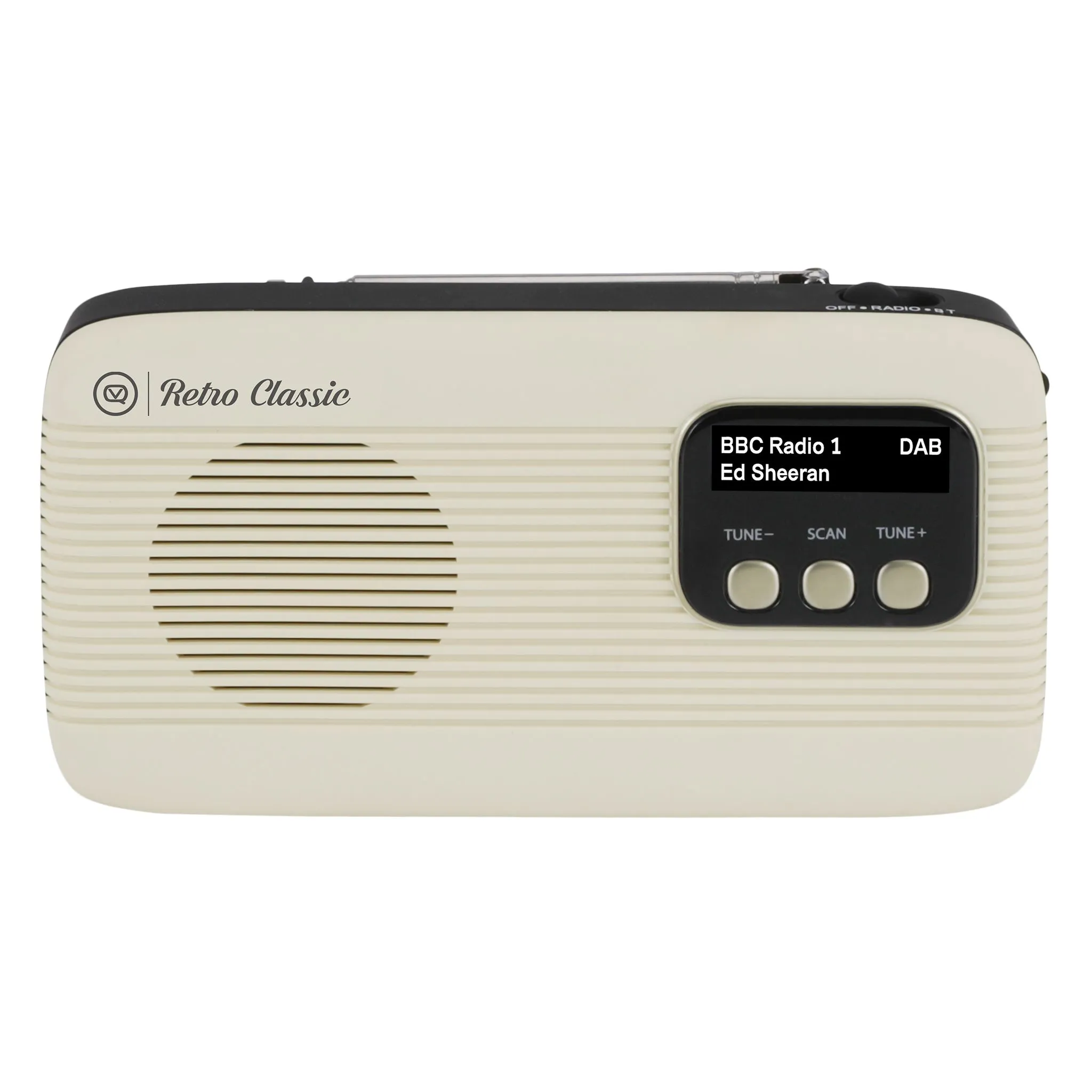 VQ Retro Classic Radio. Black/White