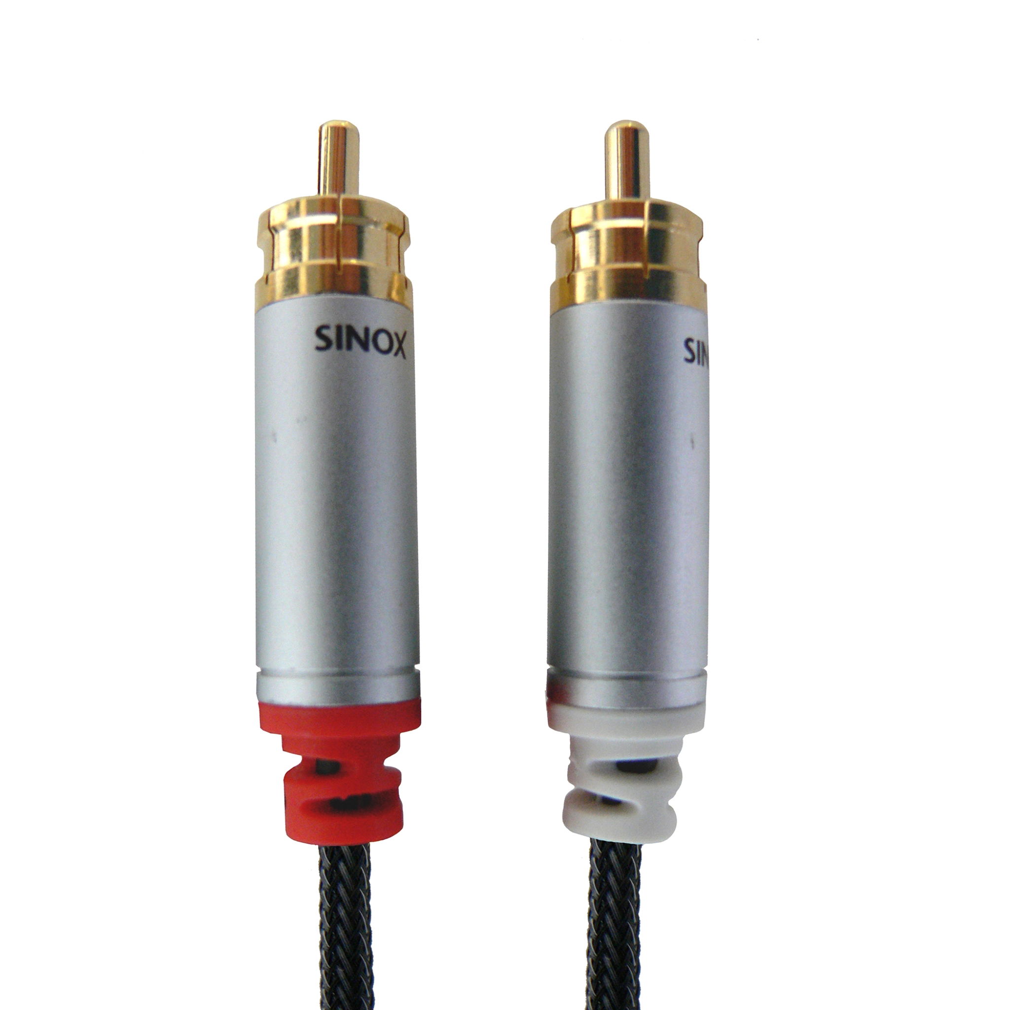 Sinox Phono-kabel. 0.75m. Svart