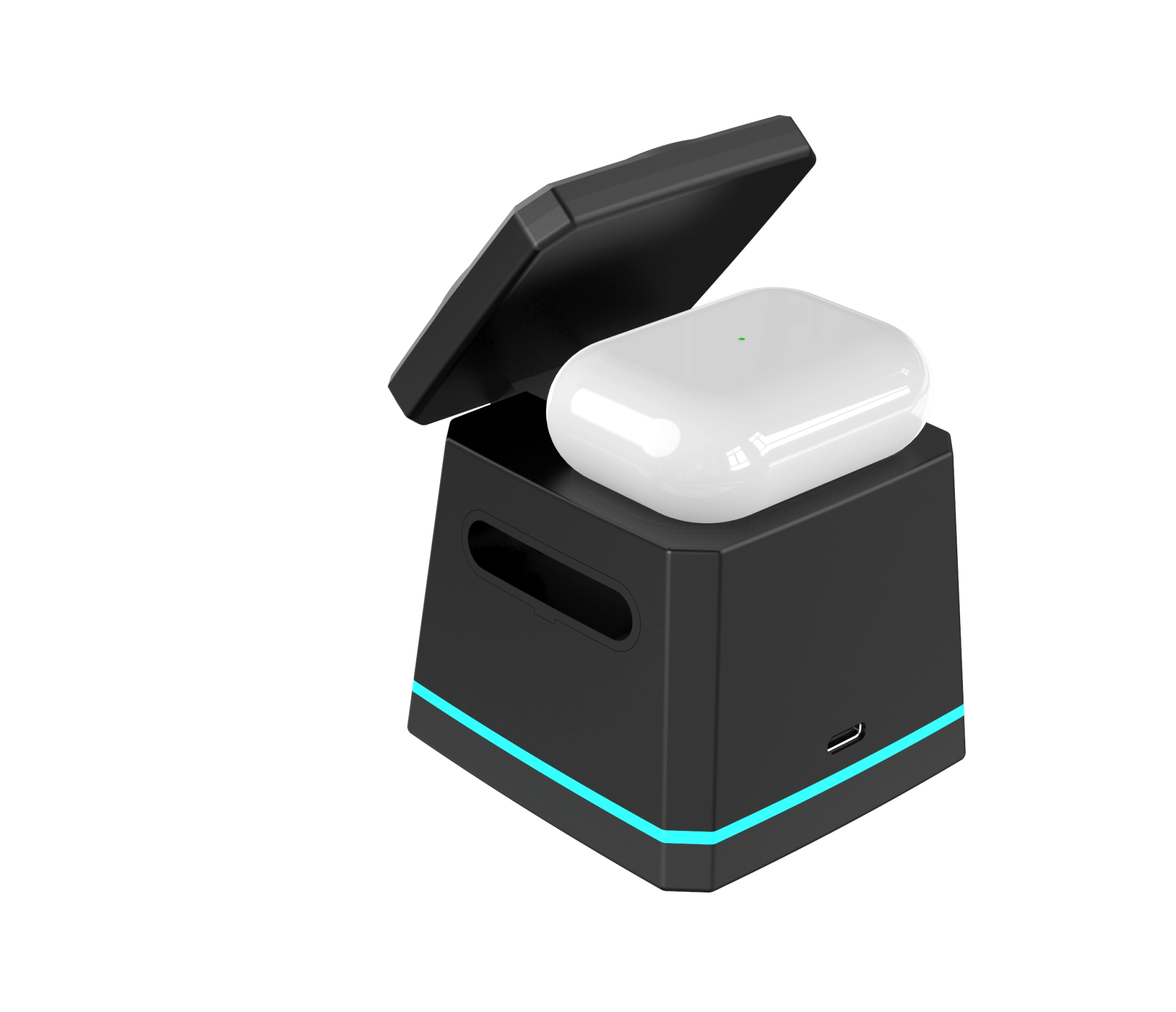 Energizer alt-i-ett trådløs ladestasjon. Svart