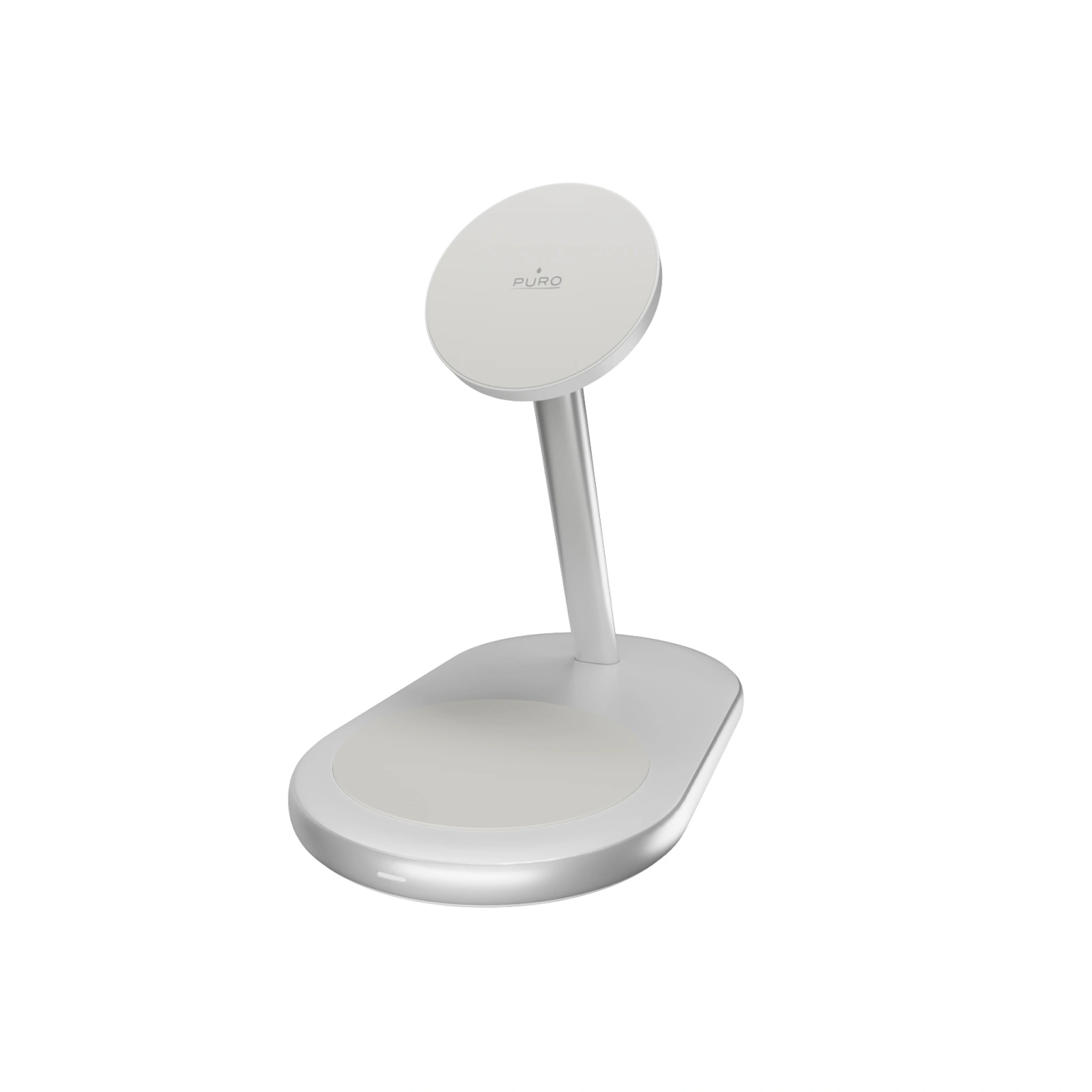 PURO 2-i-1 ladestasjon med Qi2-teknologi