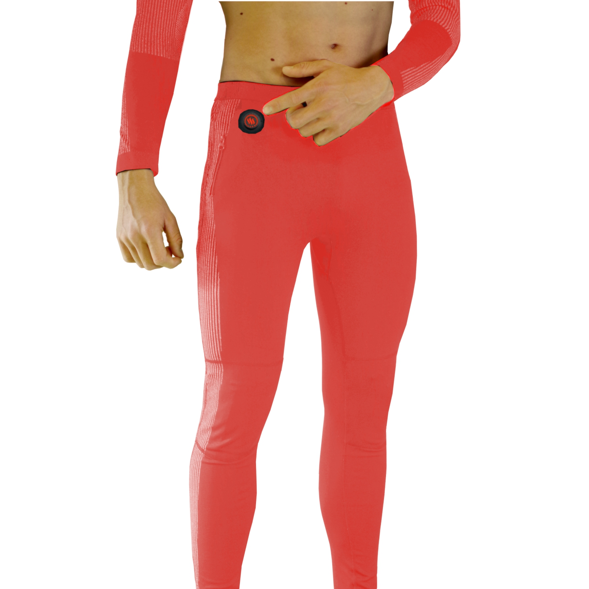 Glovii set of Heated Thermoactive Underwear M. Red