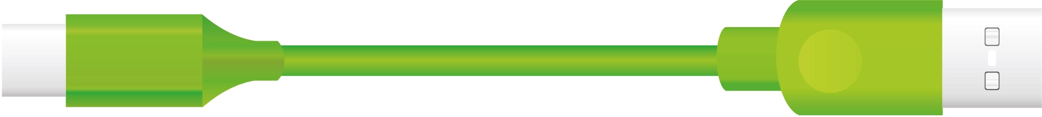 Sinox USB C til USB A-kabel. 2m. Grønn