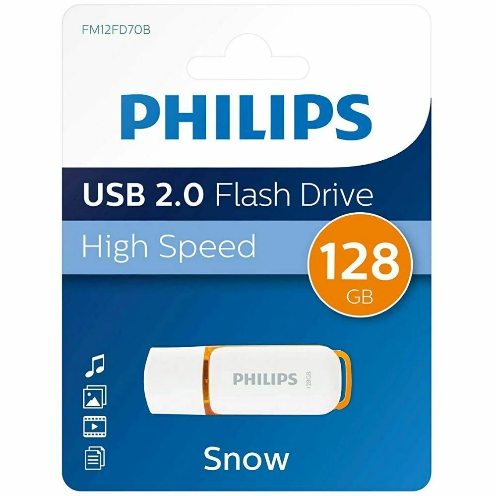 Philips USB Flash Drive. 128GB. Snow edition 2.0