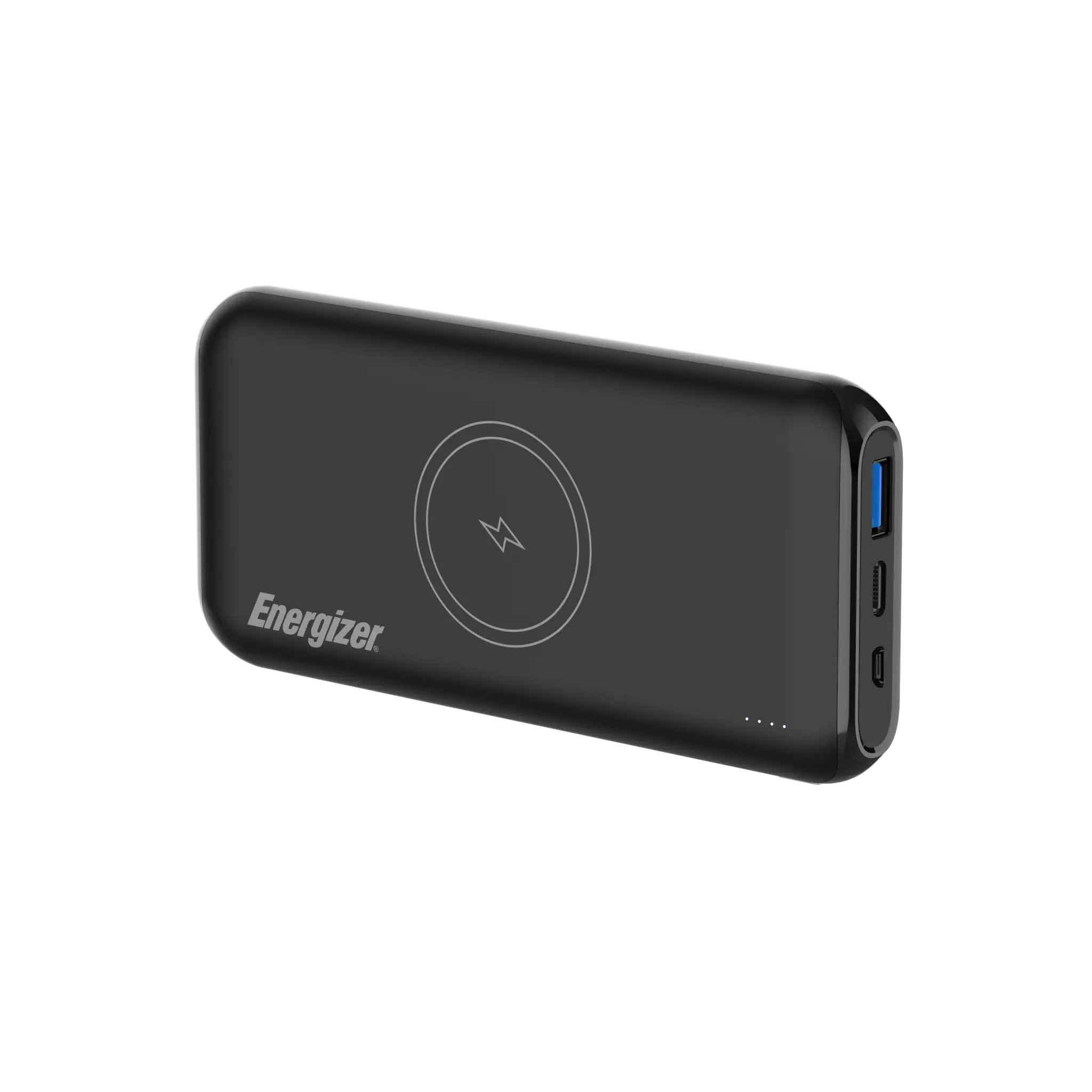Energizer 10K trådløs og PD 20W hurtigladet strømbank. Svart