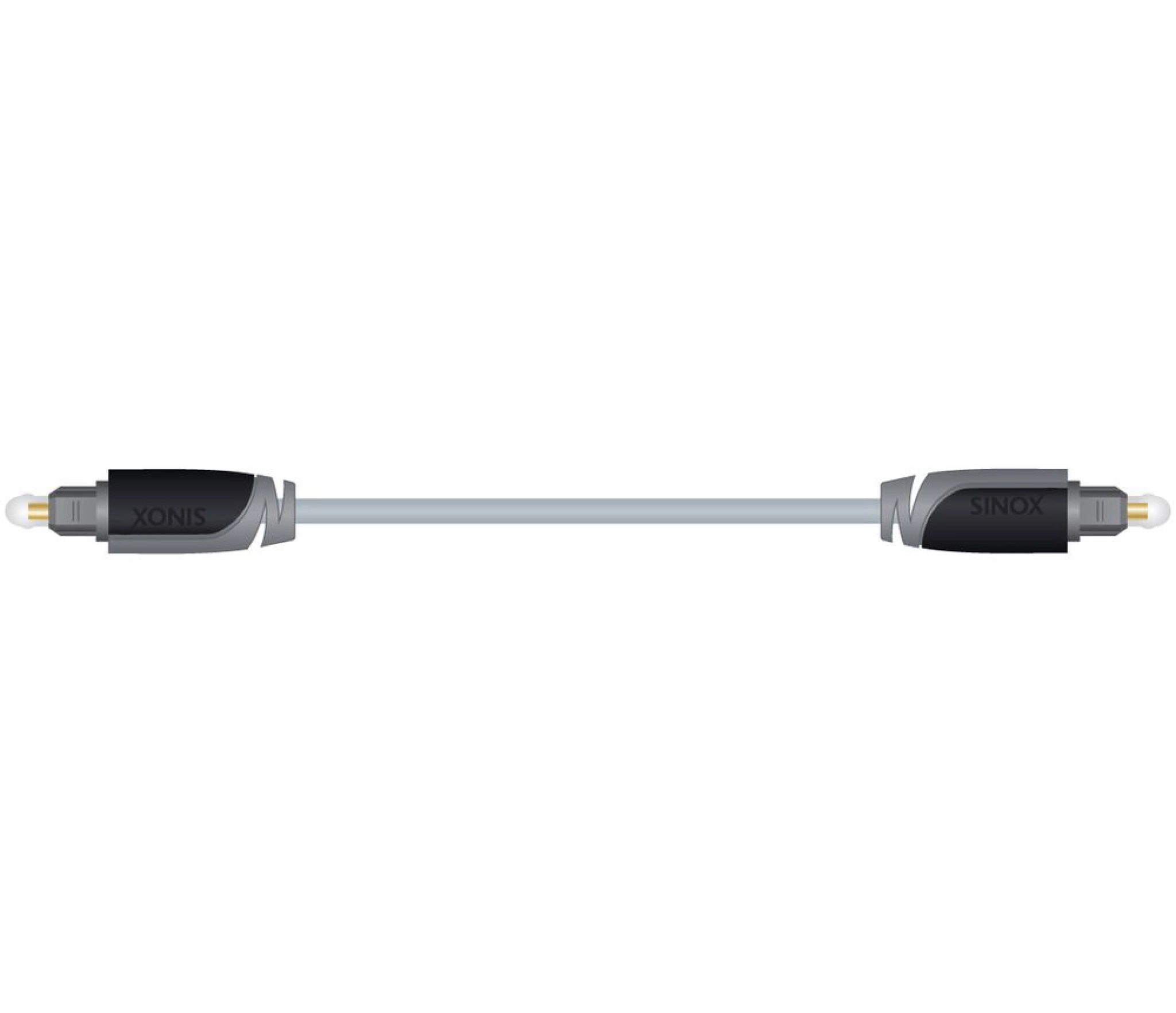 Sinox Optical cable. 0.5m. Grey/black