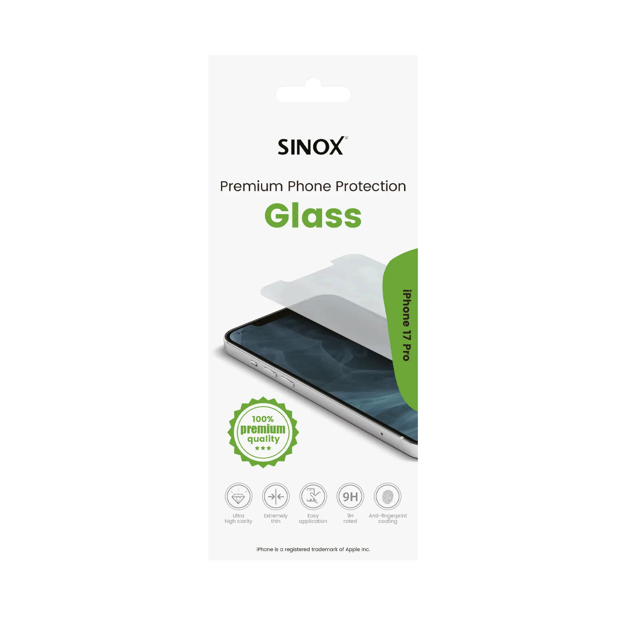 Sinox beskyttelsesglass iPhone 17 Pro®
