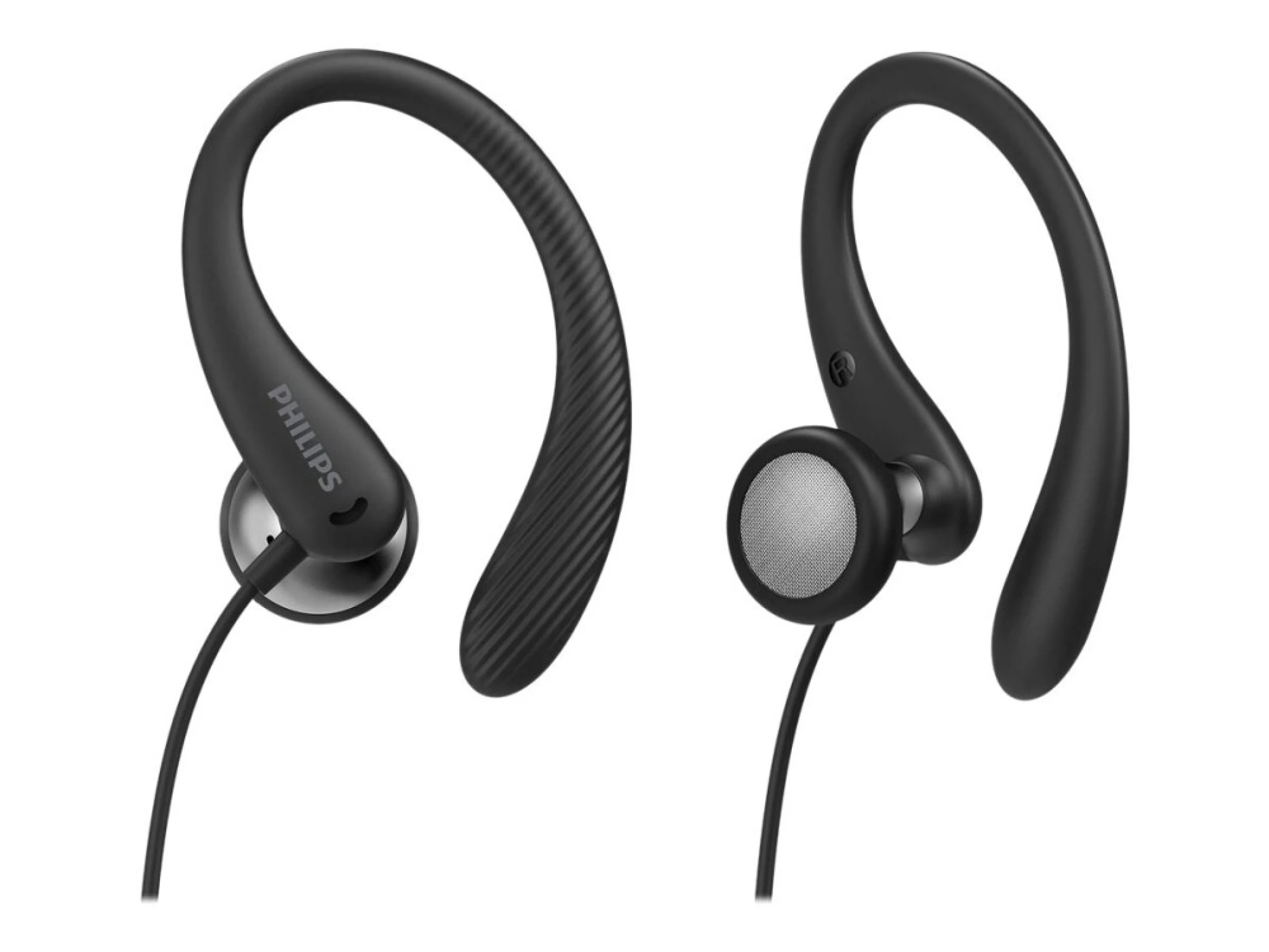 Philips In-ear sportshodetelefoner med mikrofon. Svart