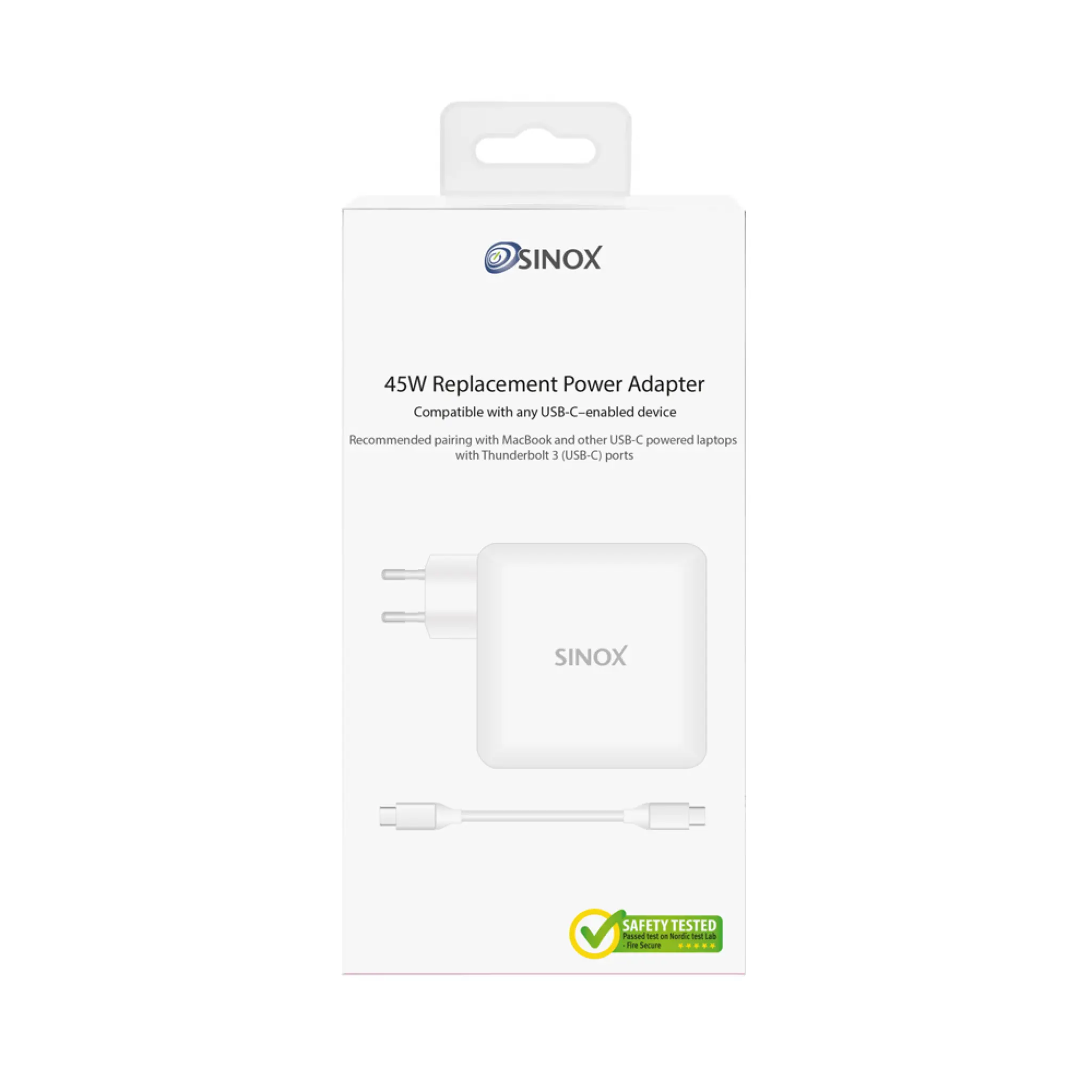 Sinox Macbook™ USB C 45W strømforsyning som erstatning