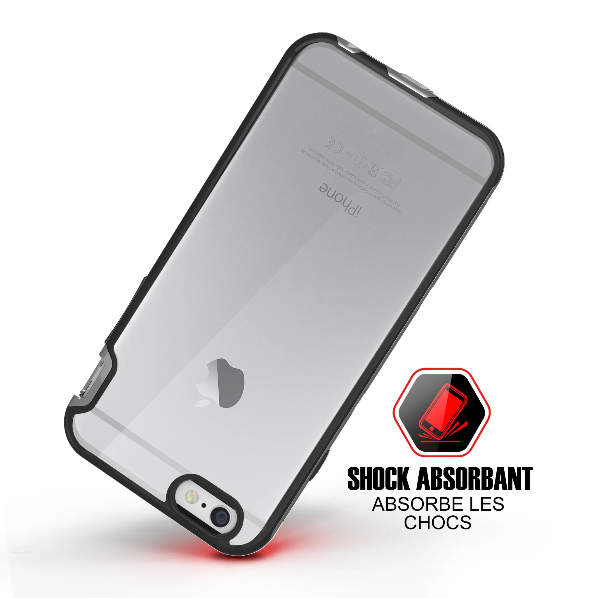ITSKINS HYBRID EDGE cover for iPhone 6s Plus / 6 Plus®. Space grey