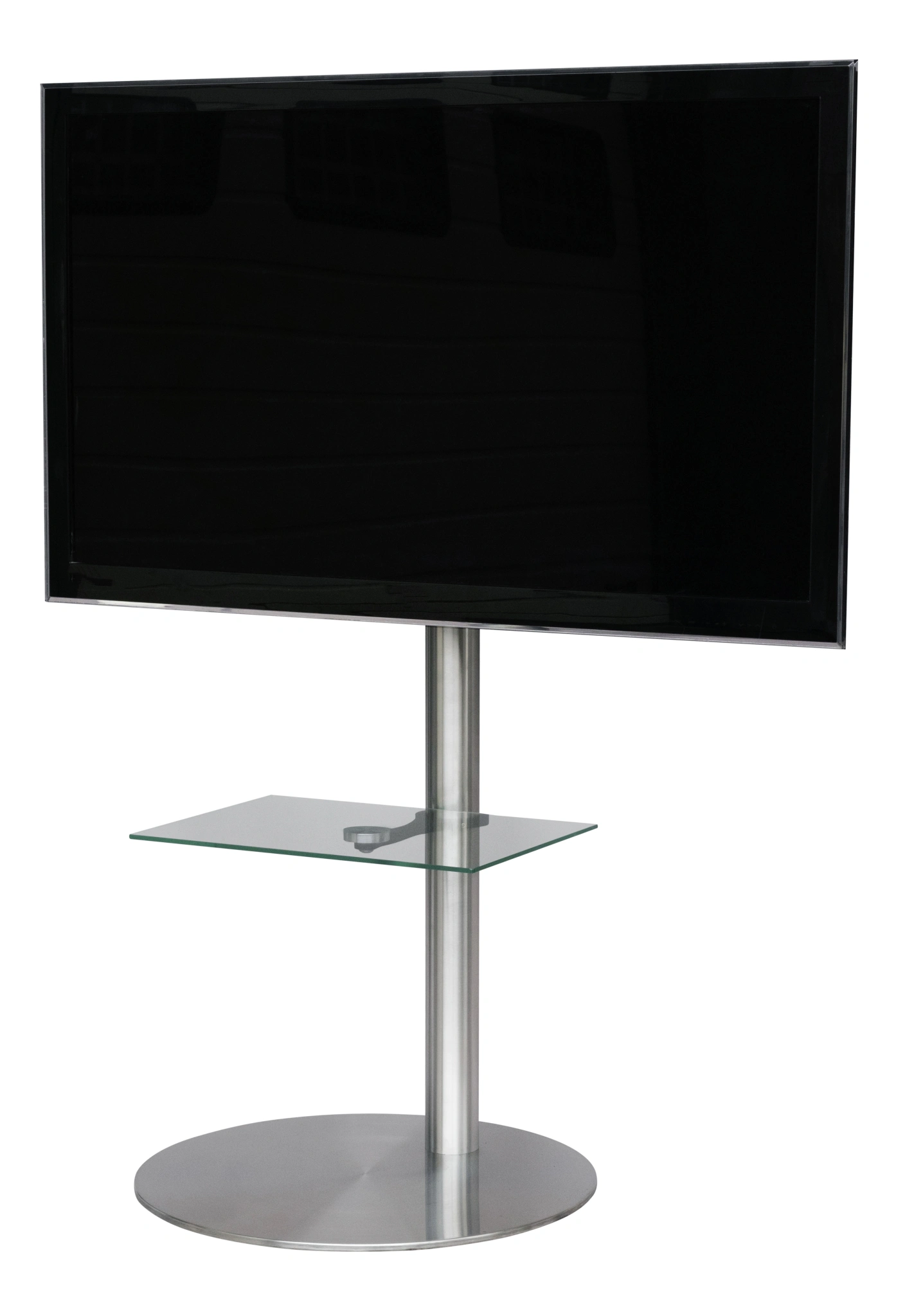 Sinox StandView TV-gulvmontering med roterbar topp. 26"-65". Alu-finish