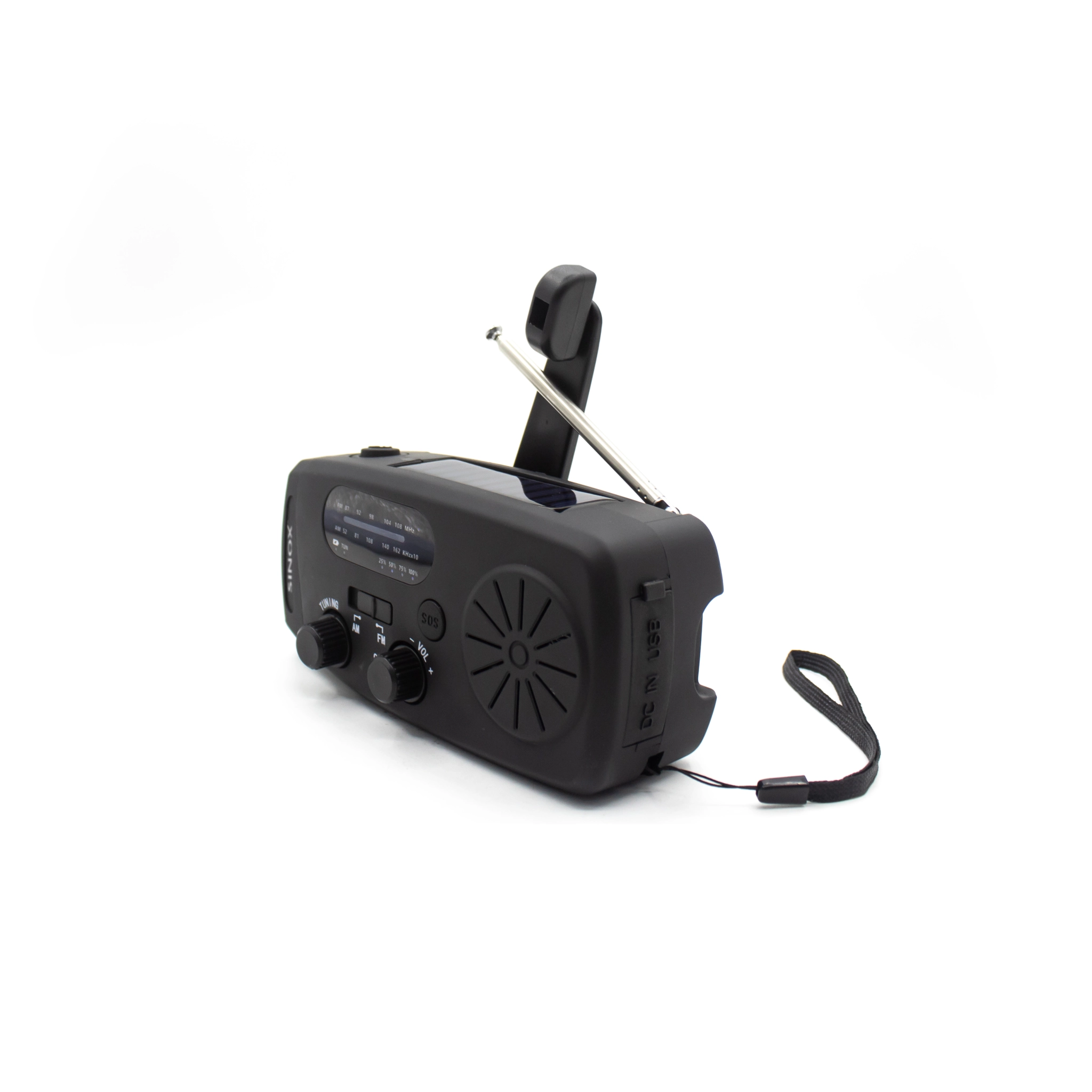 Sinox kompakt nødradio. Svart