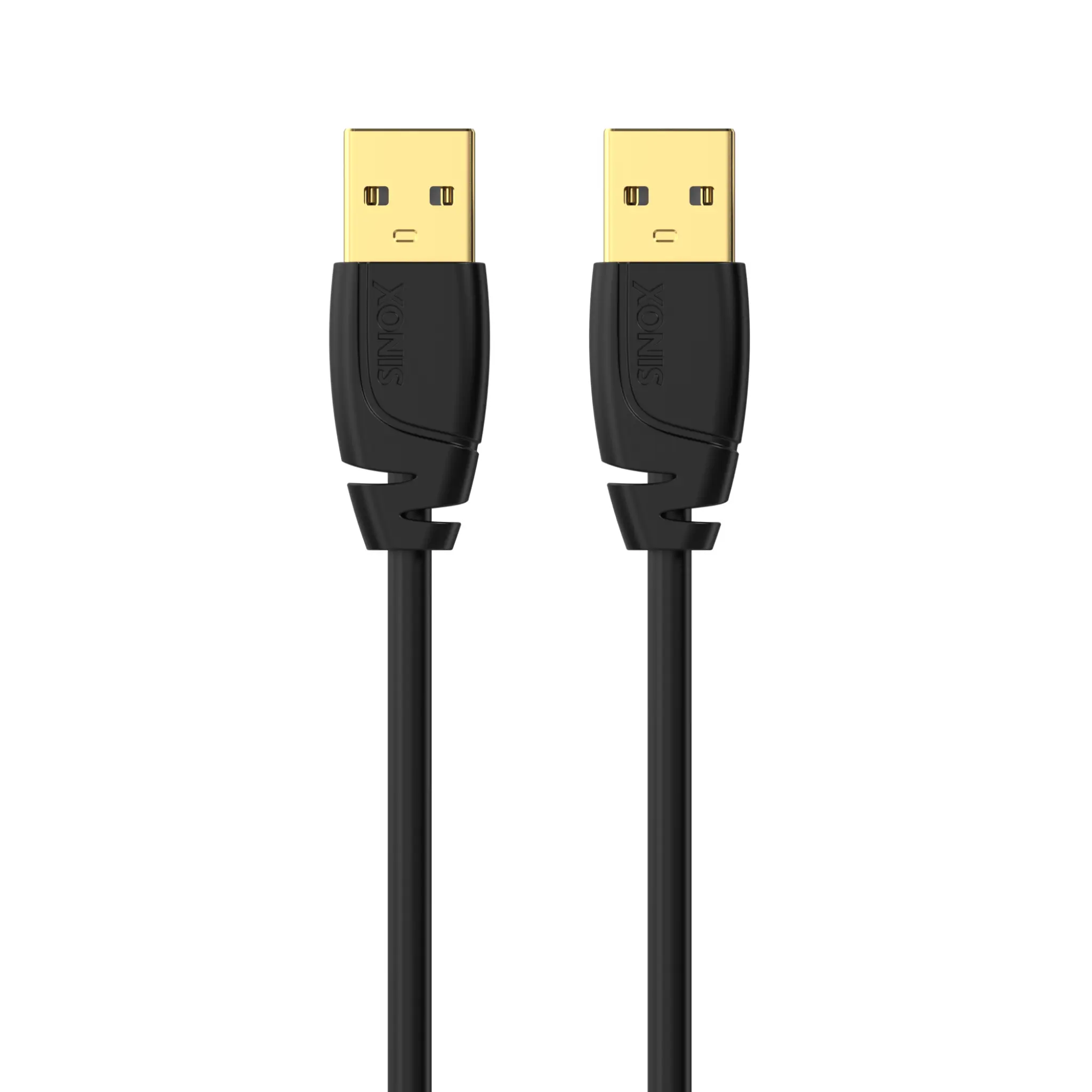 Sinox USB 2.0-kabel. 2m. Svart
