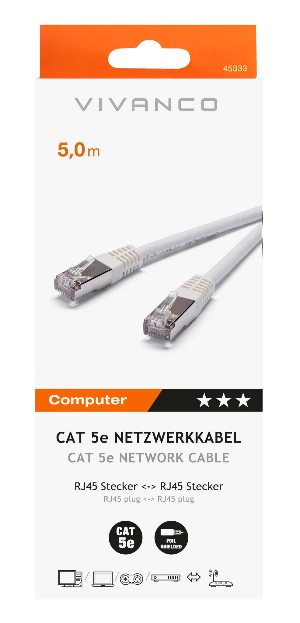 Vivanco Cat 5e nettverkskabel