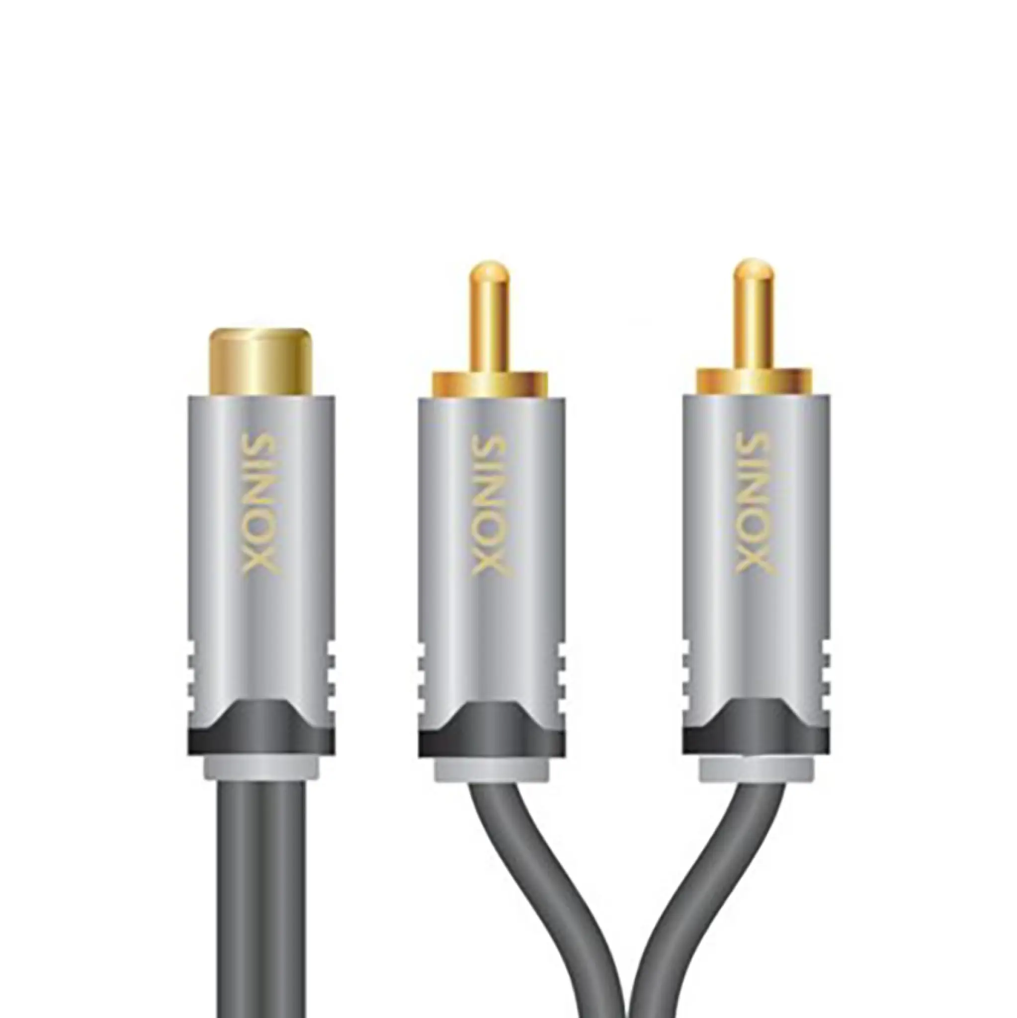 Sinox SHD Phono Adapter. 0.2m. Black